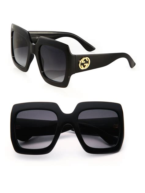 gucci women's oversized square sunglasses 54mm|gucci 54mm designer sunglasses.